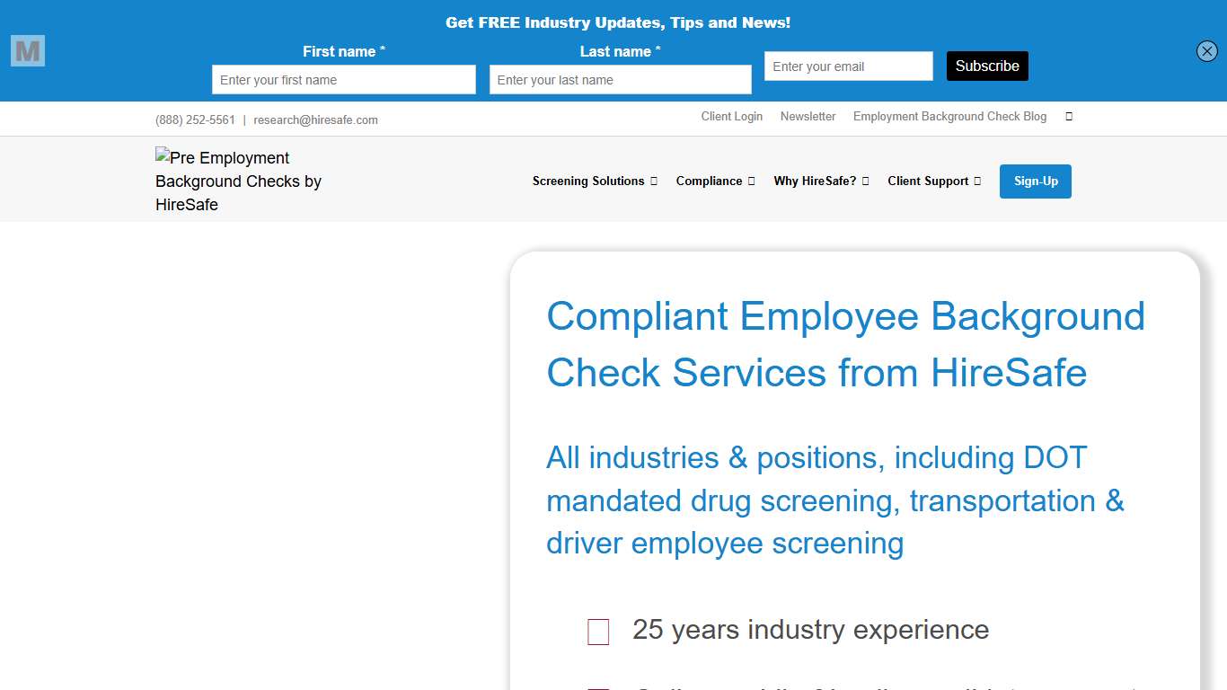 Compliant Employment Background Check & Screening | HireSafe